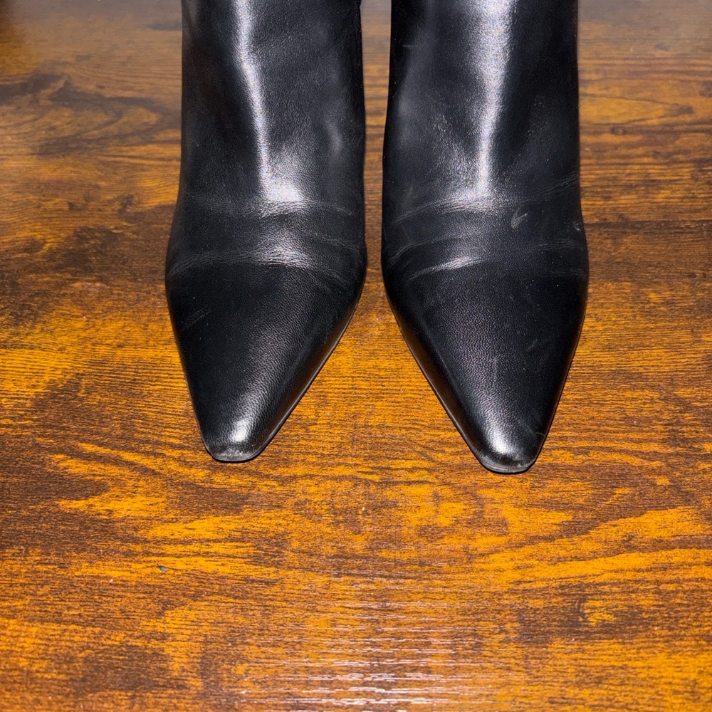 Marc Fisher Booties w/Snakeskin Heel - Picture 2 of 9